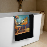 Playful Pawprints Cat Bath Towel